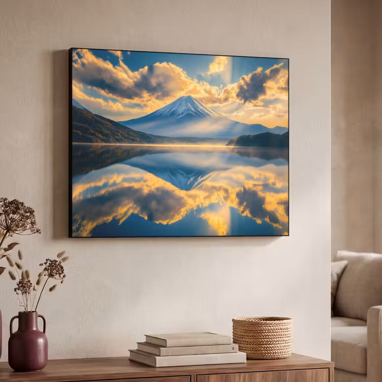 Art Frame - Berg - Rivier - Zonsondergang — 7