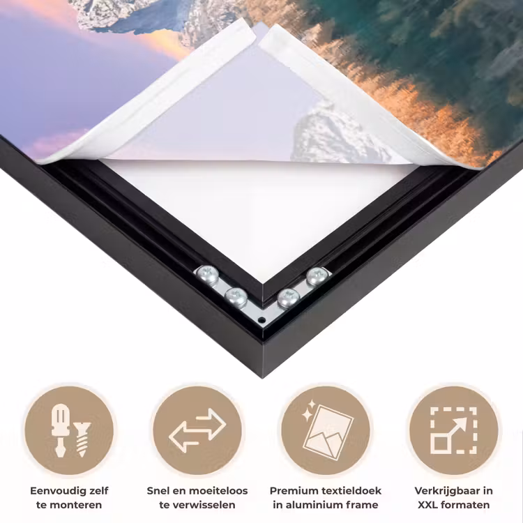 Art Frame - Bergen - Bos - Water - Lucht - Roze - Paars — 4