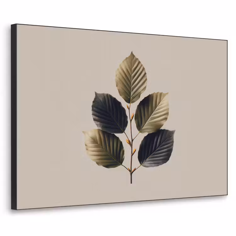 Art Frame - Beukenbladeren - Bruin - Groen - neutraal — 1