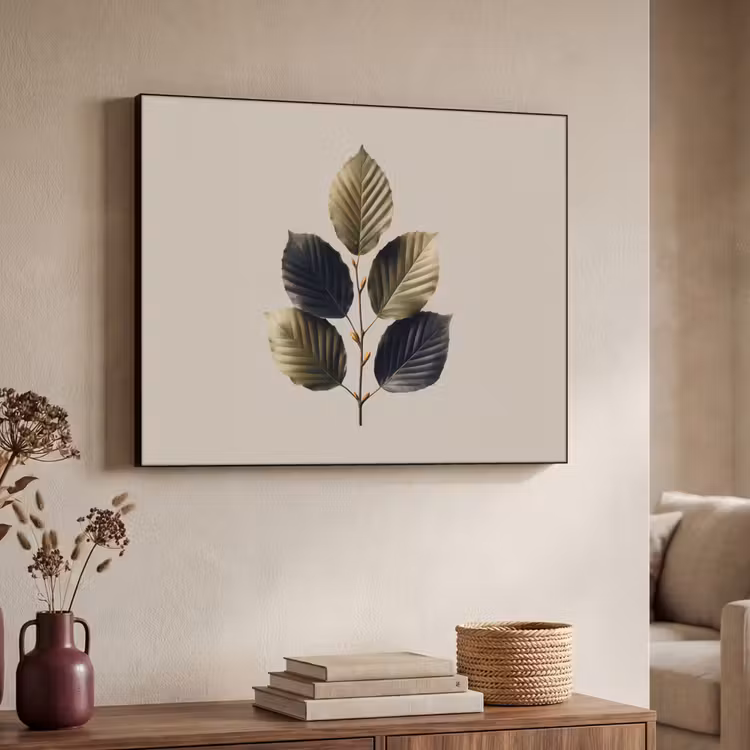 Art Frame - Beukenbladeren - Bruin - Groen - neutraal — 7