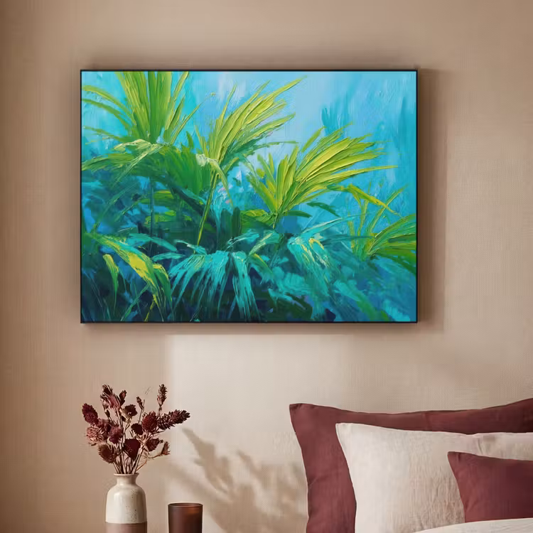 Art Frame - Bladeren - Groen - Schilderij - Abstract — 3