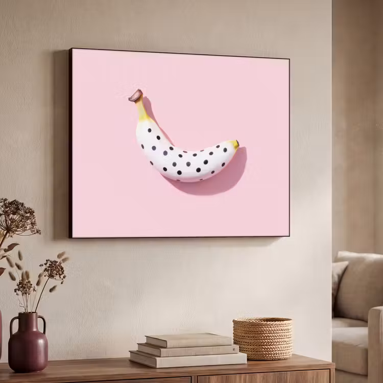 Art Frame - Banaan - Stippen - roze — 7