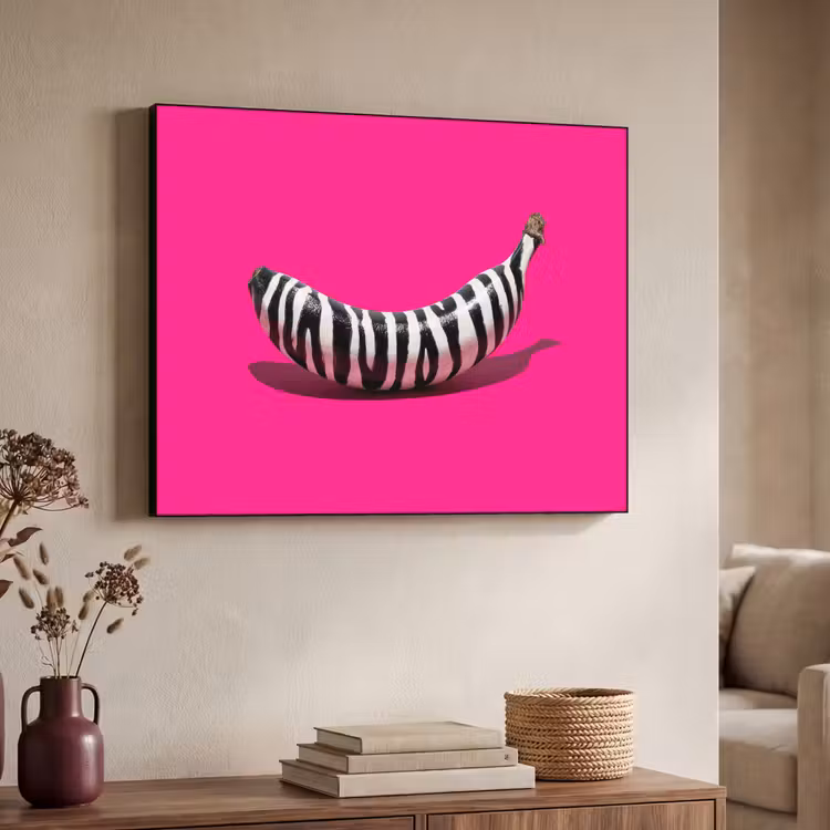 Art Frame - Banaan - Zebraprint - Roze — 7