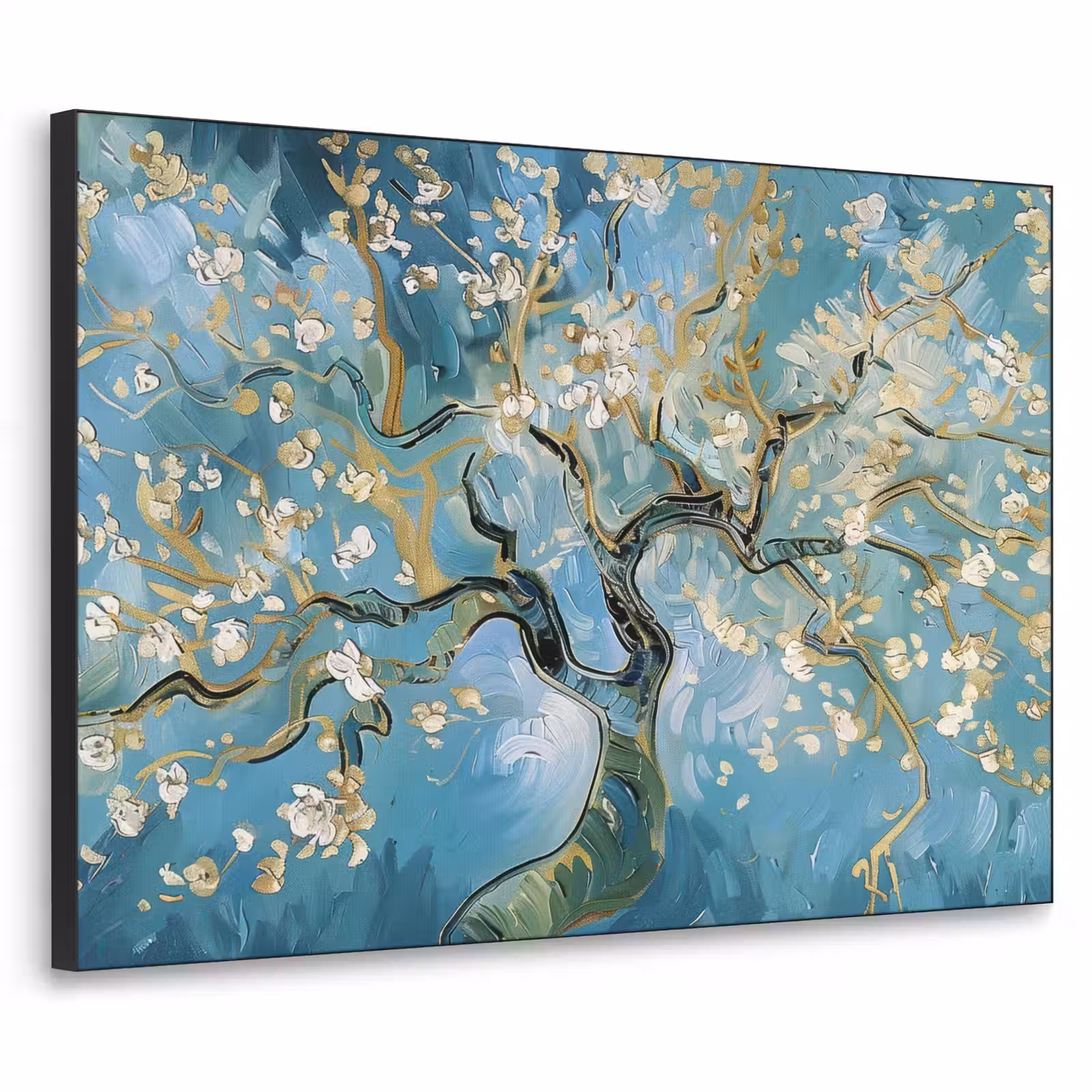 Art Frame - Amandelbloesem boom - Blauw - Abstract — 1