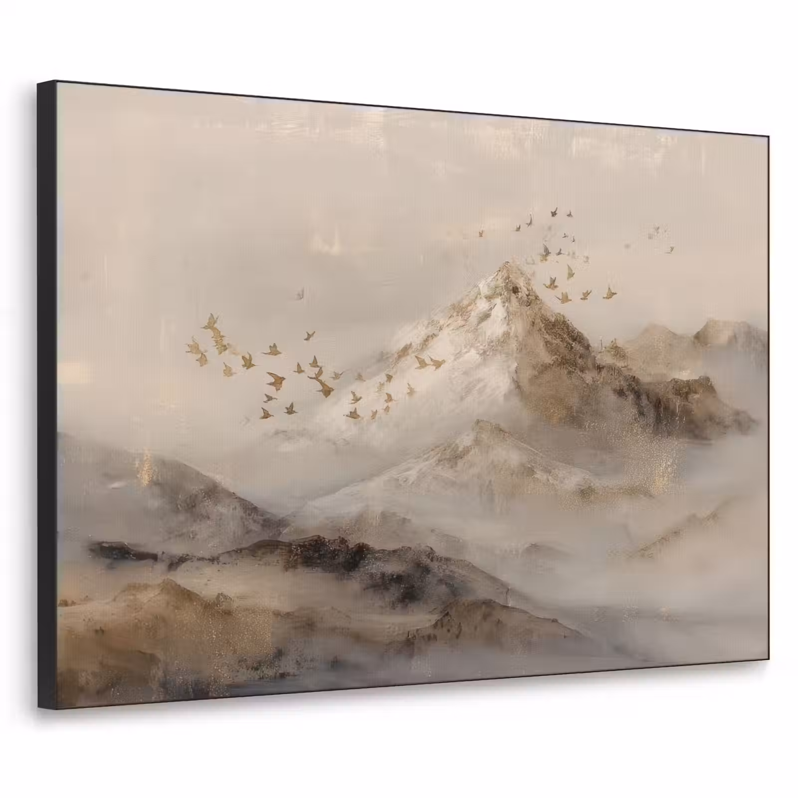 Art Frame - Berglandschap - Mist - Penseelstreken — 1