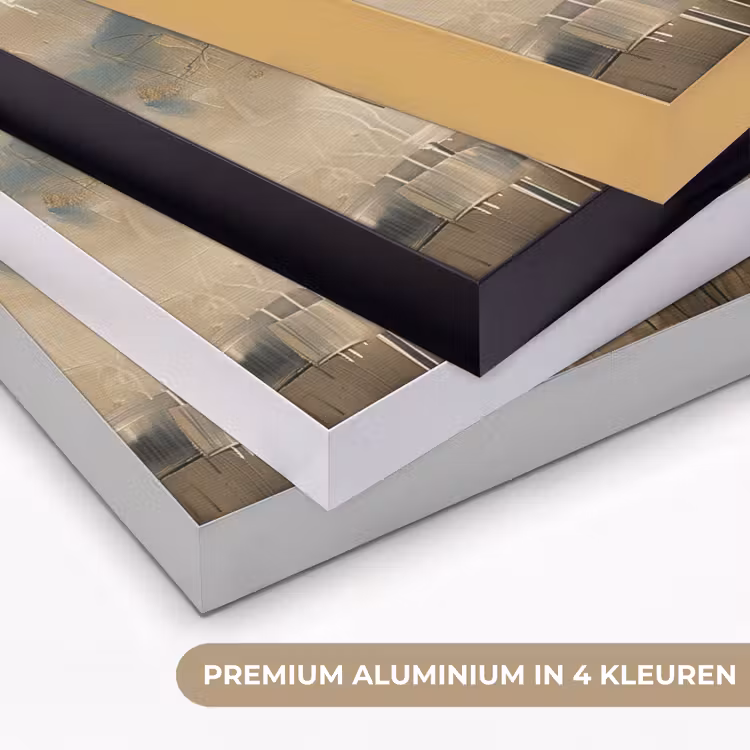 Art Frame - Beige - Abstract - Boom - Goud — 2