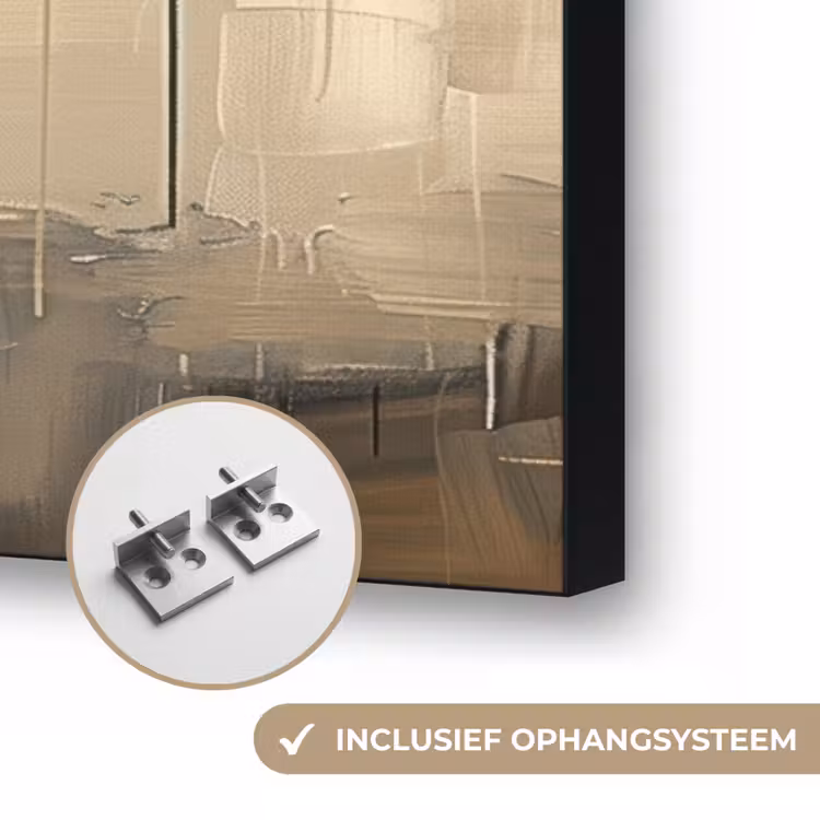 Art Frame - Beige - Abstract - Boom - Goud — 6