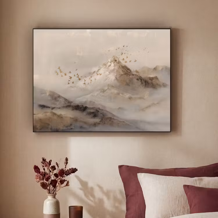 Art Frame - Berglandschap - Mist - Penseelstreken — 3