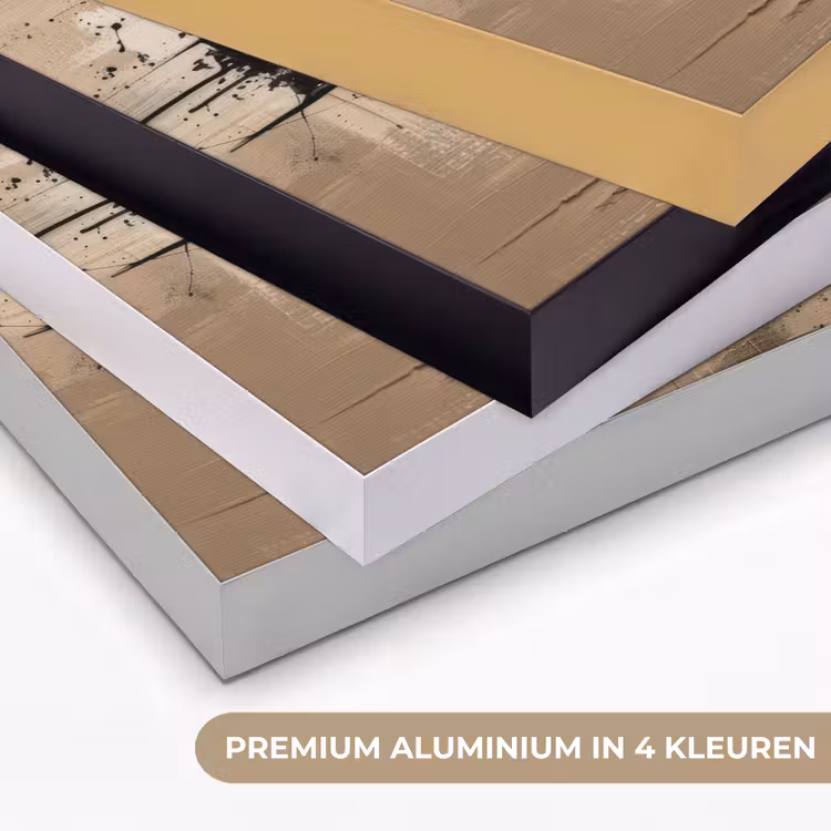 Art Frame - Abstract - Zwart - Goud - Modern — 2