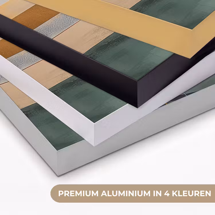 Art Frame - Abstract - Goud - Brons - Groen - Vormen - Modern — 2