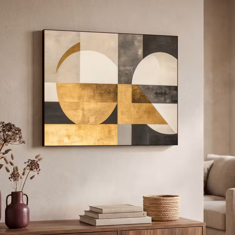 Art Frame - Abstract - Goud - Grijs - Vormen - Geometrisch — 7
