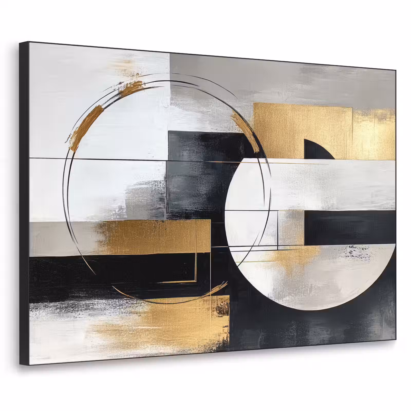 Art Frame - Abstract - Goud - Zilver - Vormen - Aesthetic — 1
