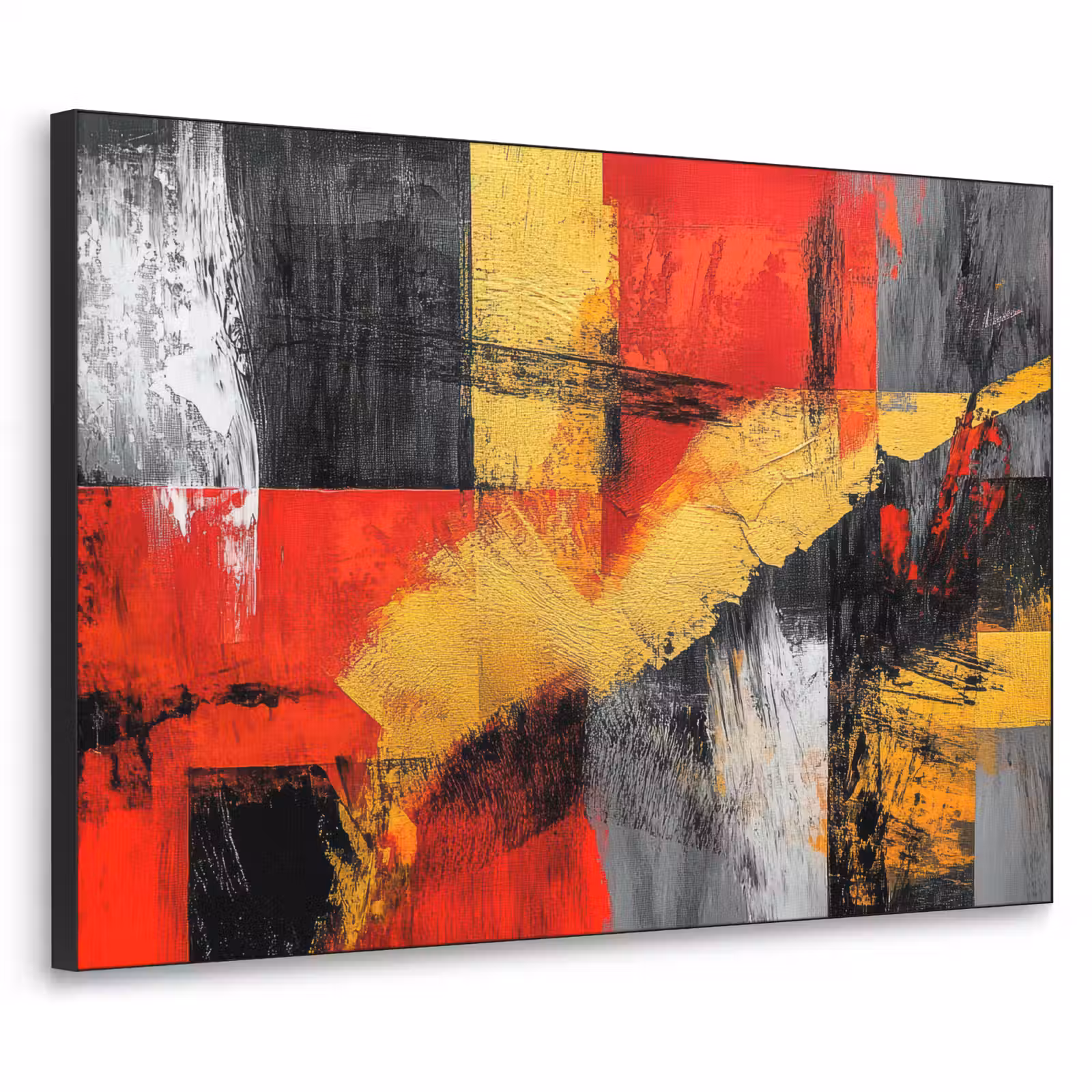 Art Frame - Abstracte kunst - Goud - Zwart — 1