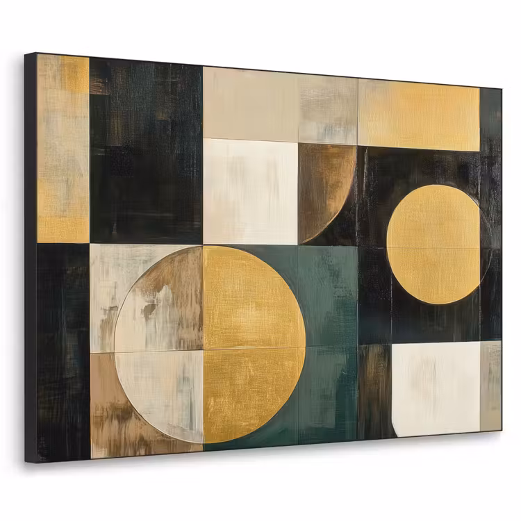 Art Frame - Abstract - Goud - Brons - Vormen - Geometrisch — 1