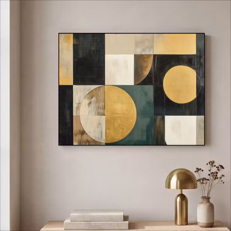 Art Frame - Abstract - Goud - Brons - Vormen - Geometrisch — 5