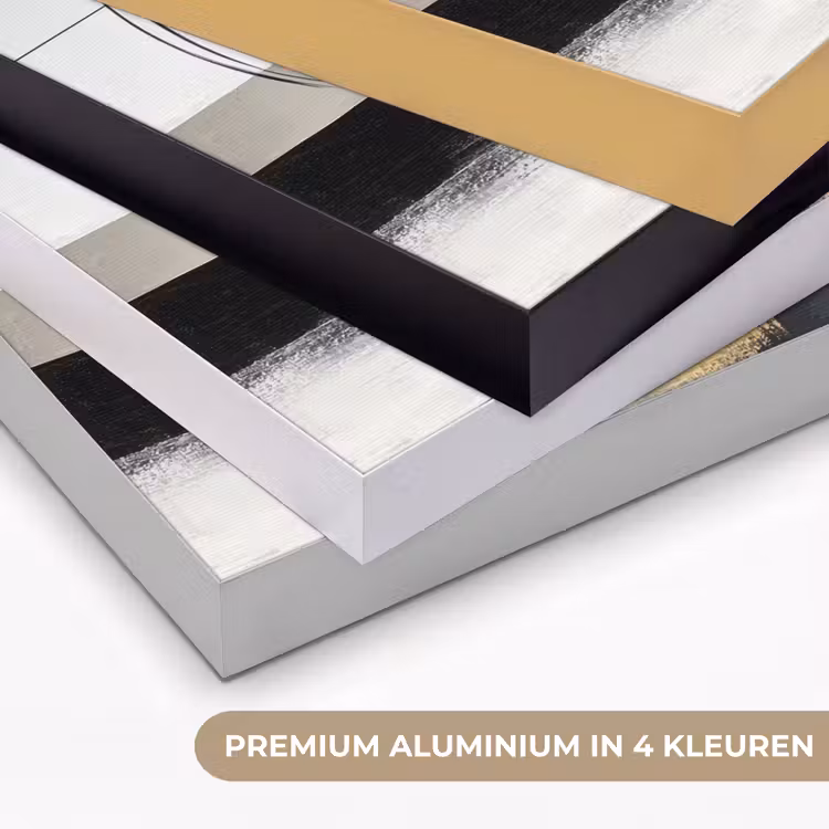 Art Frame - Abstract - Goud - Zilver - Vormen - Aesthetic — 2
