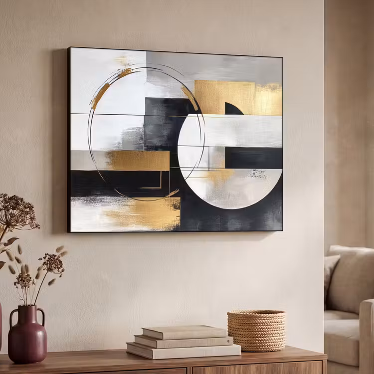 Art Frame - Abstract - Goud - Zilver - Vormen - Aesthetic — 7