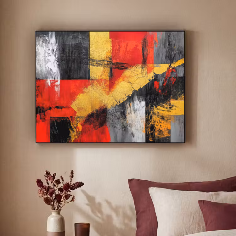 Art Frame - Abstracte kunst - Goud - Zwart — 3