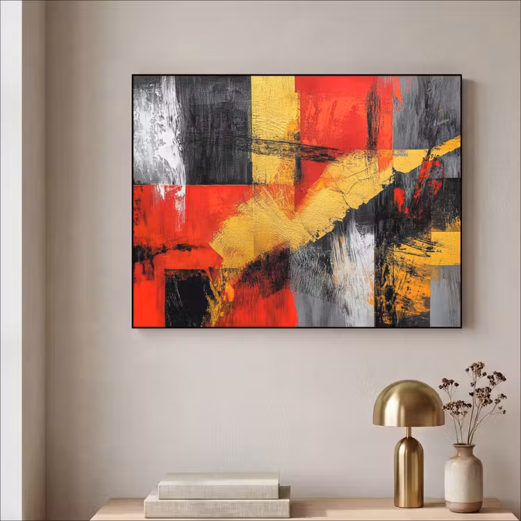 Art Frame - Abstracte kunst - Goud - Zwart — 5