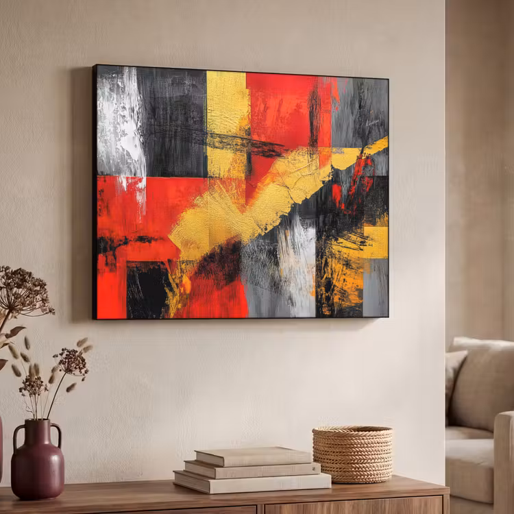 Art Frame - Abstracte kunst - Goud - Zwart — 7