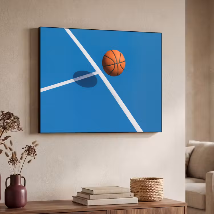 Art Frame - Basket - Bal - Blauw - Zwevend — 7