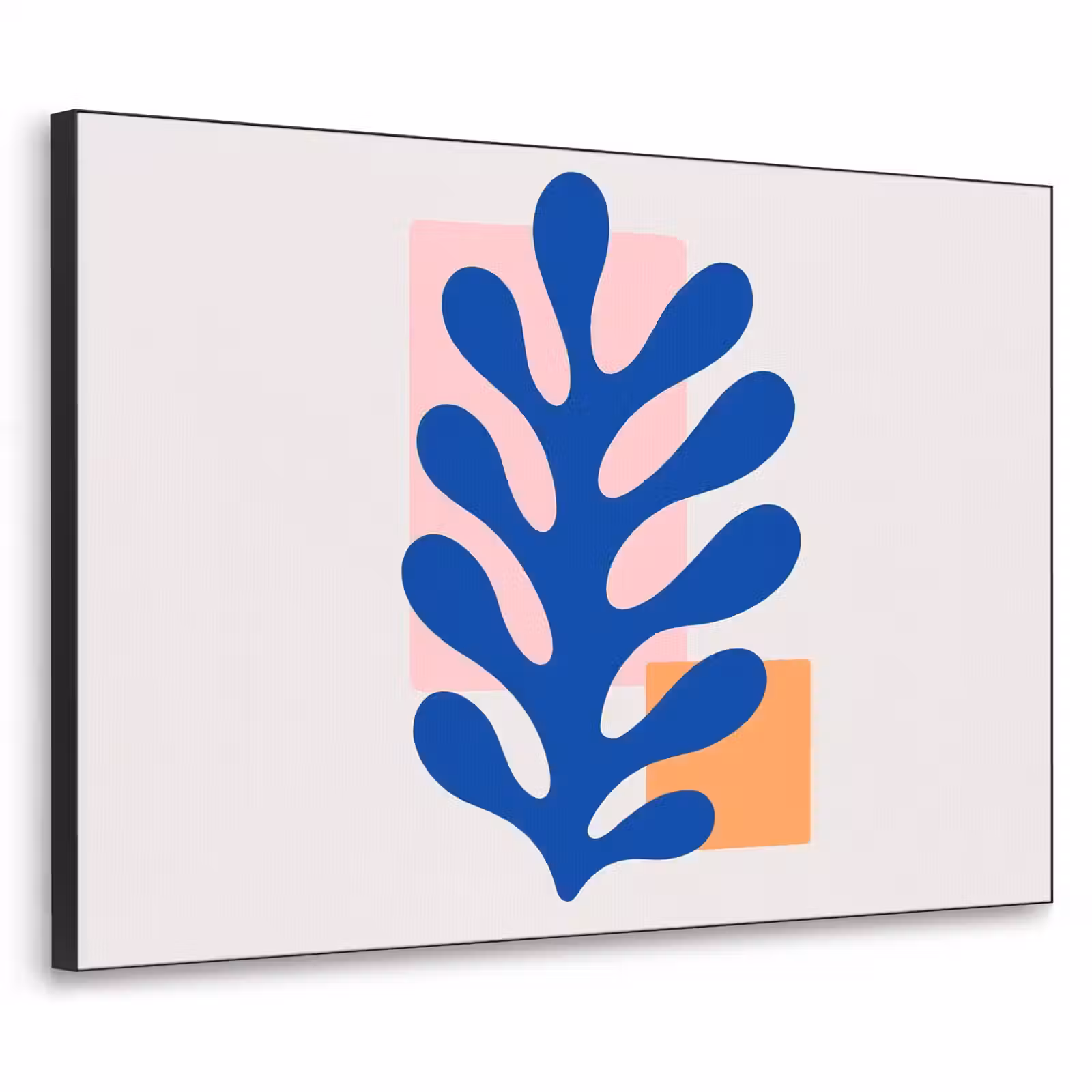 Art Frame - Abstract - Blad - Blauw - Rechthoeken — 1