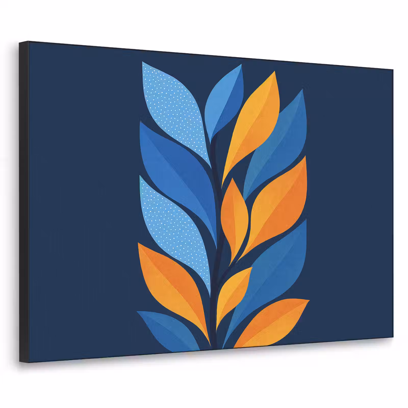 Art Frame - Abstract - Bladeren - Blauw — 1
