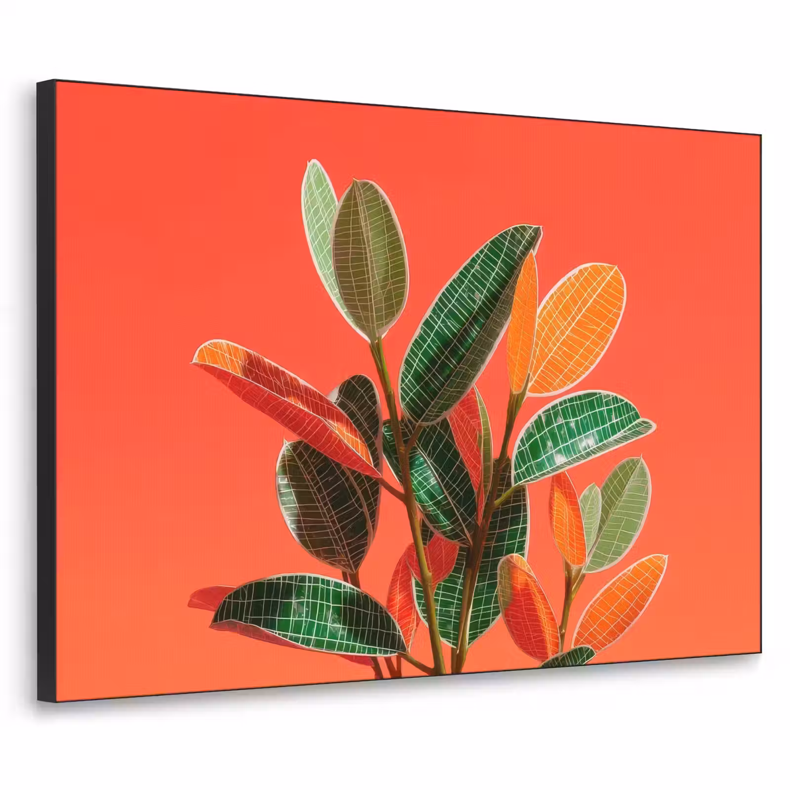 Art Frame - Bladeren - Nerven - Oranje - Structuur — 1