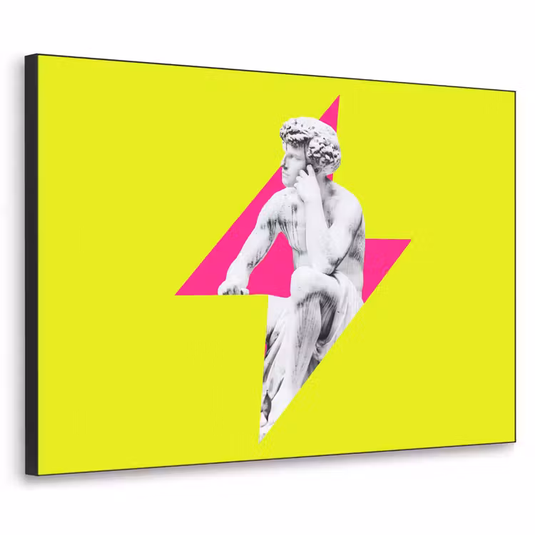 Art Frame - Beeld - Man - Bliksemschicht - Geel — 1