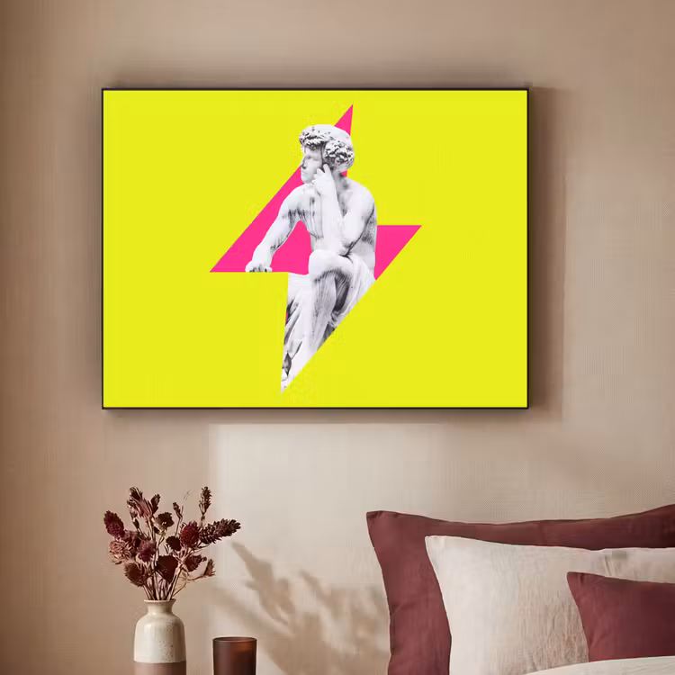 Art Frame - Beeld - Man - Bliksemschicht - Geel — 3