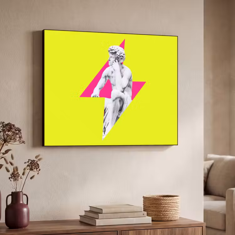 Art Frame - Beeld - Man - Bliksemschicht - Geel — 7