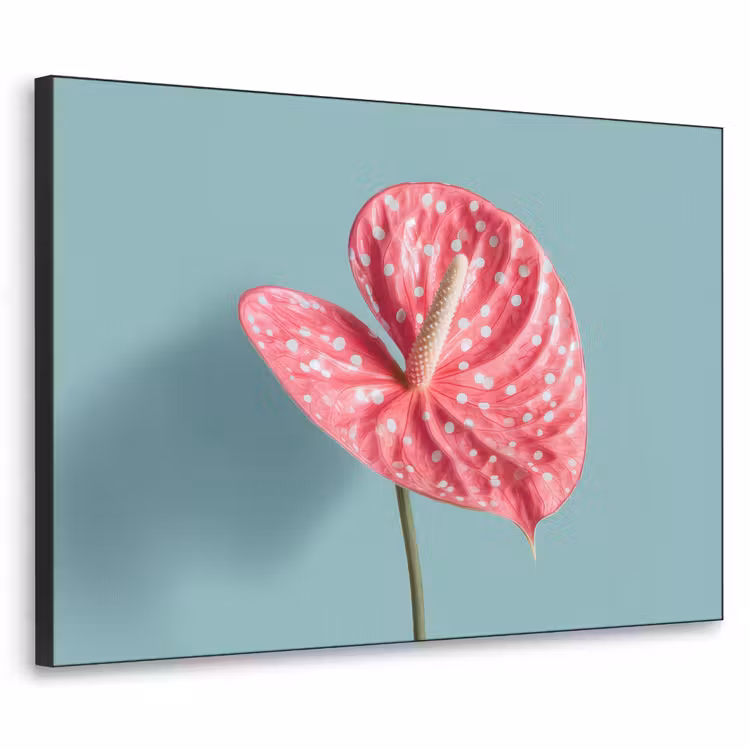Art Frame - Blad - Anthurium - Stippen - Roze — 1