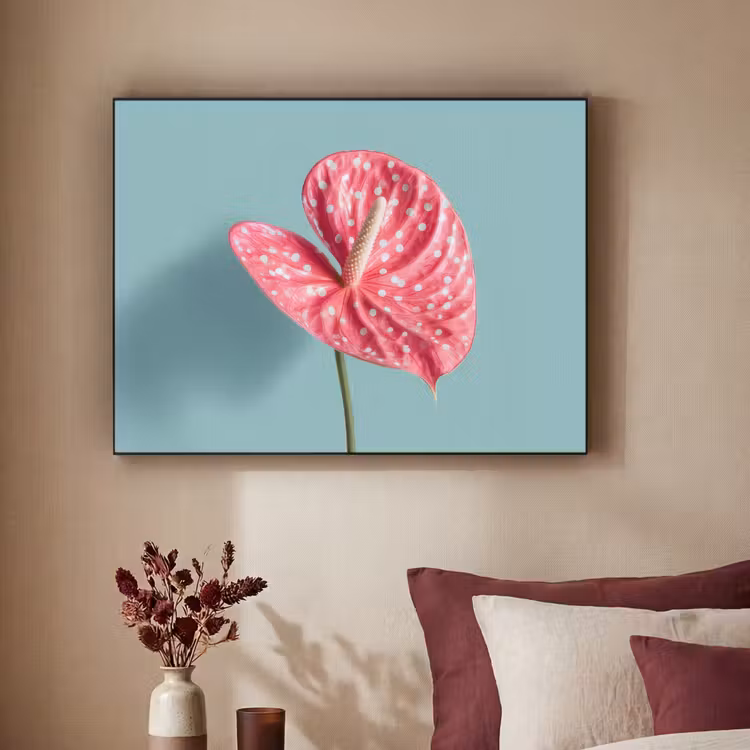 Art Frame - Blad - Anthurium - Stippen - Roze — 3