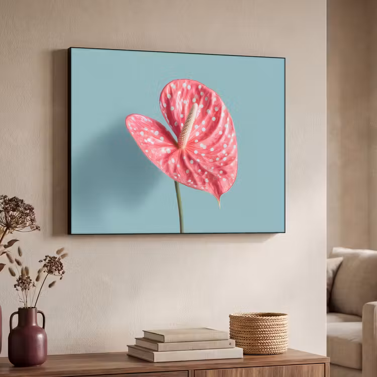 Art Frame - Blad - Anthurium - Stippen - Roze — 7