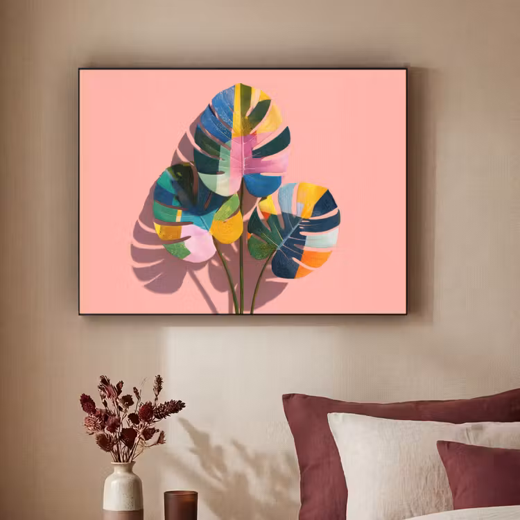 Art Frame - Bladeren - Geschilderd - Vlakken - Kleurrijk — 3