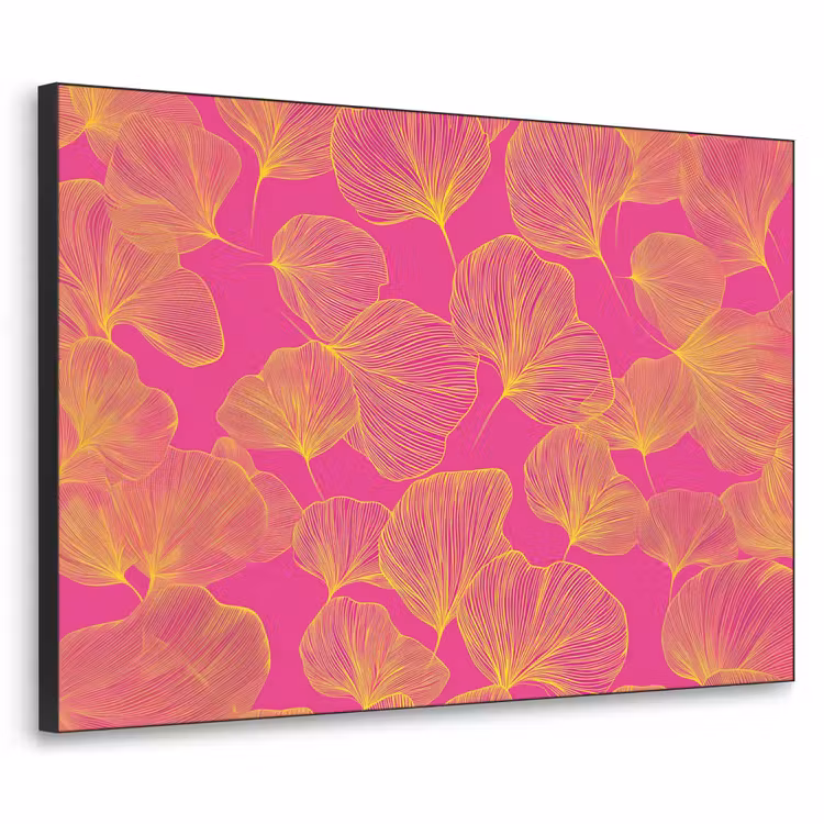 Art Frame - Bladeren - Nerven - Grafisch - Roze — 1