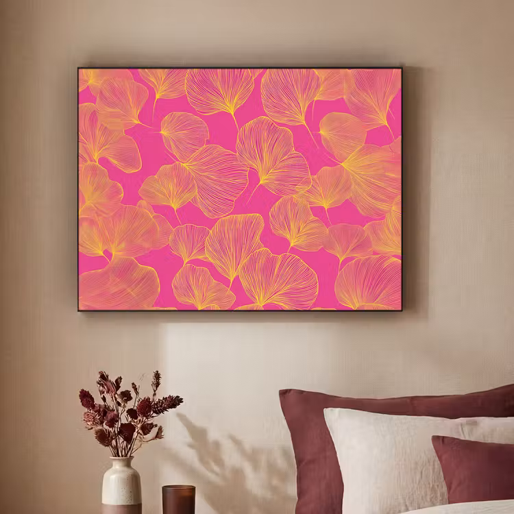 Art Frame - Bladeren - Nerven - Grafisch - Roze — 3