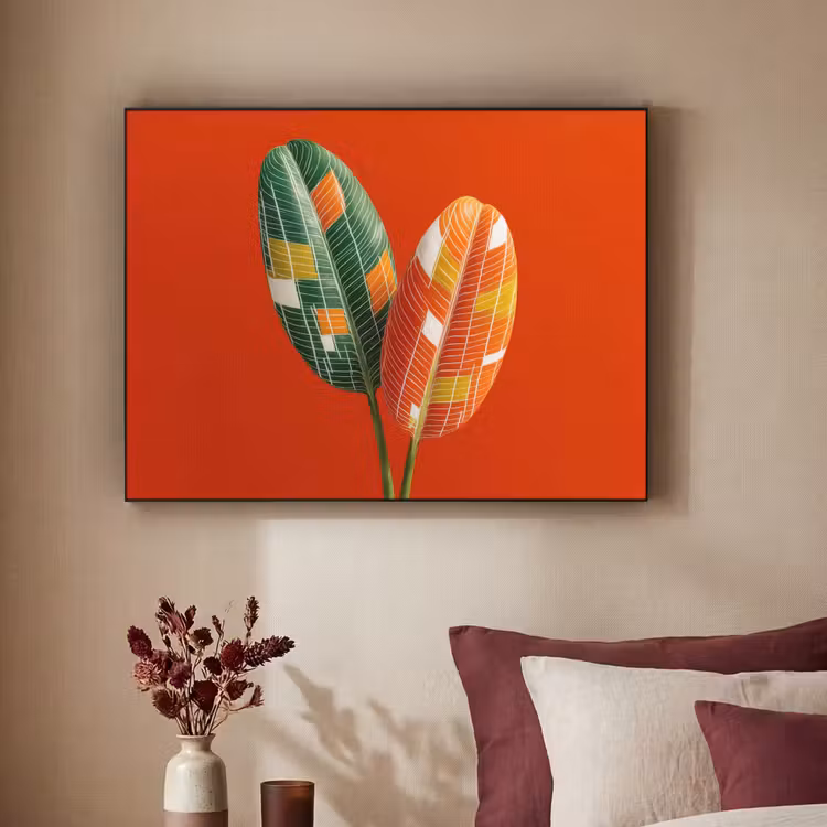 Art Frame - Bladeren - Ovaal - Mozaïek - Patroon — 3