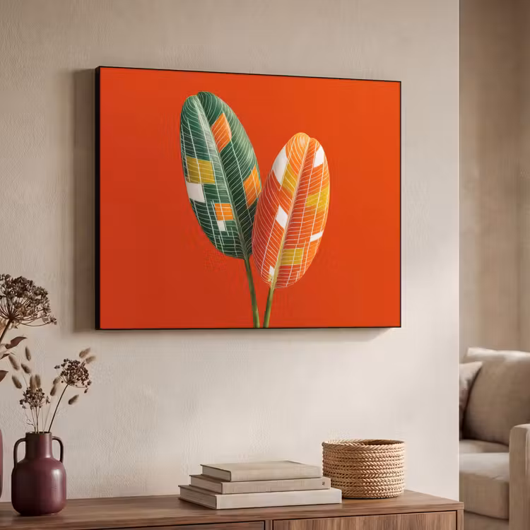 Art Frame - Bladeren - Ovaal - Mozaïek - Patroon — 7
