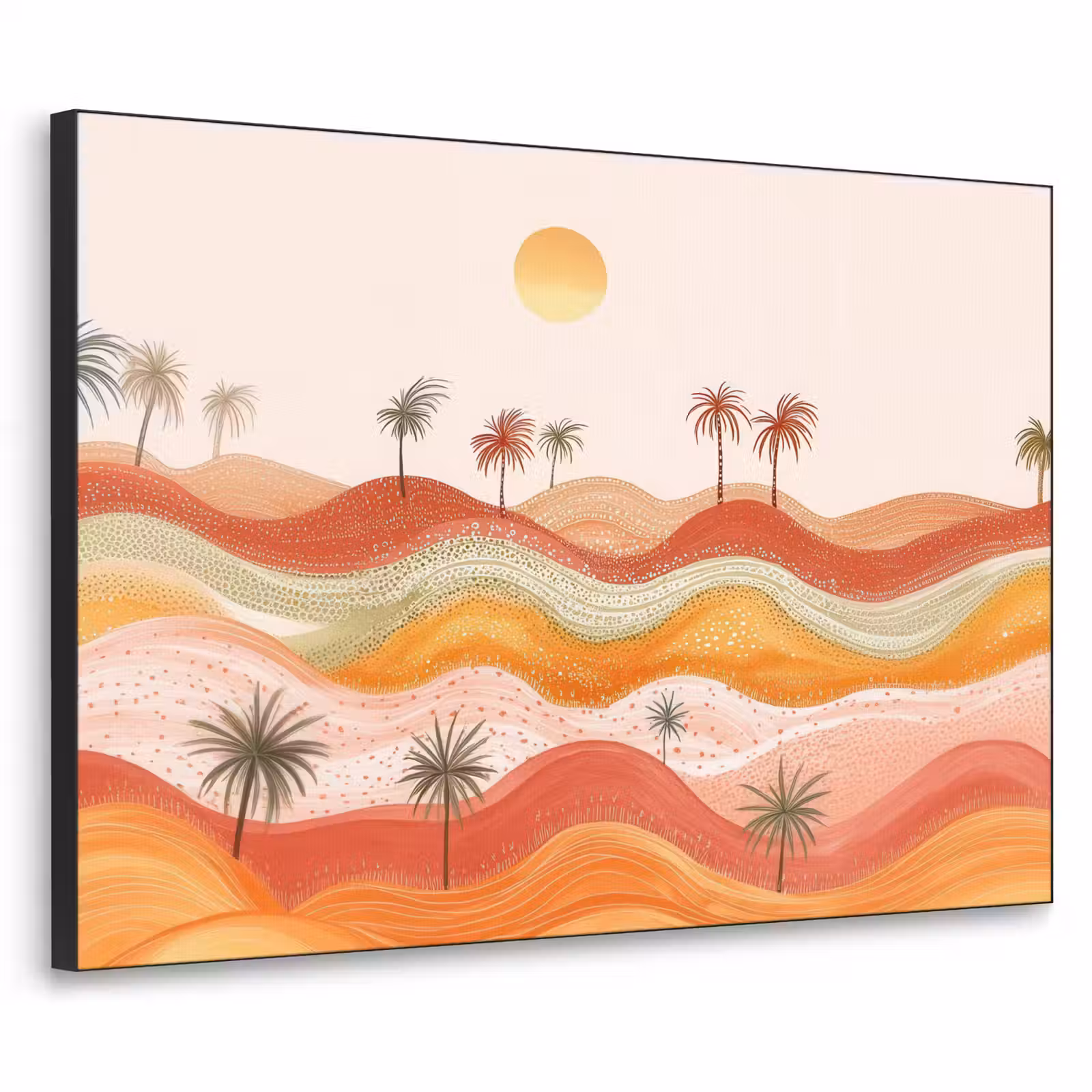 Art Frame - Abstract landschap - Palmbomen - Kleurrijk — 1