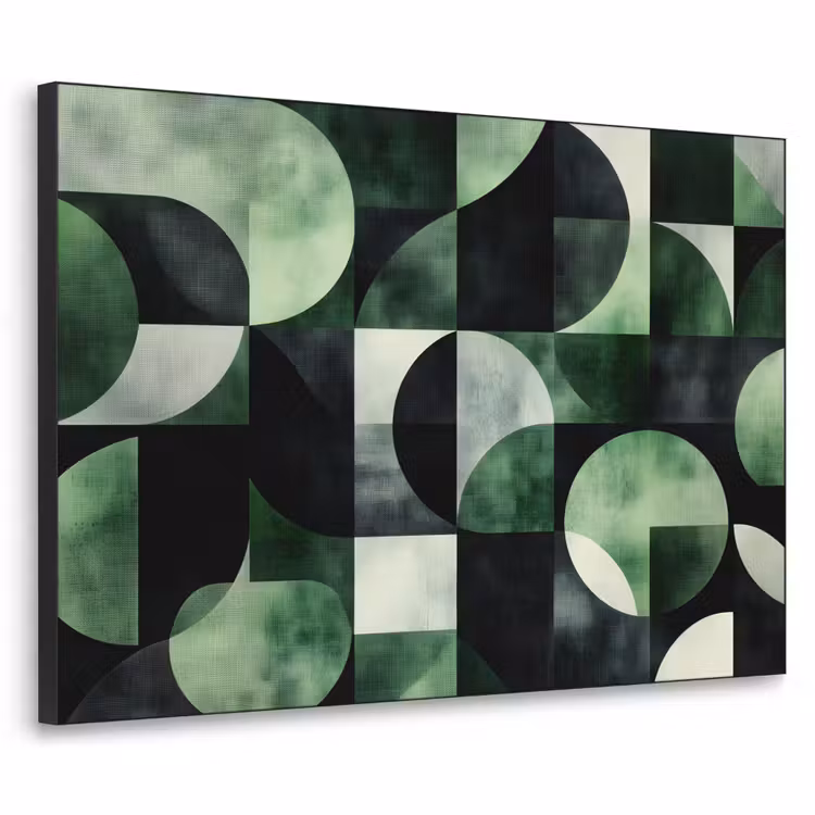 Art Frame - Abstract - Groen - Vormen — 1