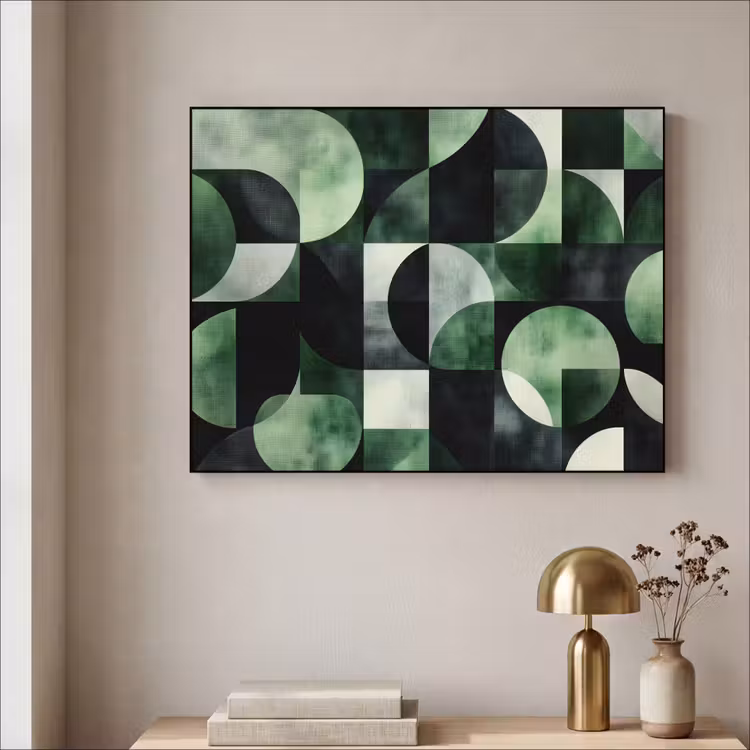 Art Frame - Abstract - Groen - Vormen — 5
