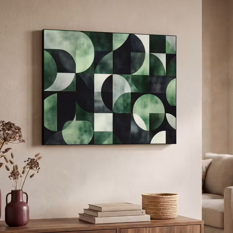 Art Frame - Abstract - Groen - Vormen — 7
