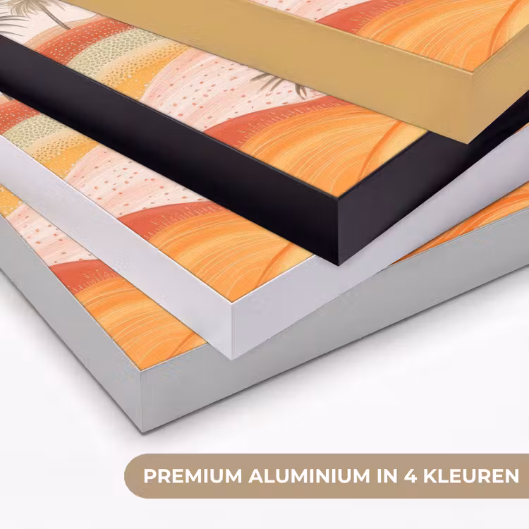 Art Frame - Abstract landschap - Palmbomen - Kleurrijk — 2