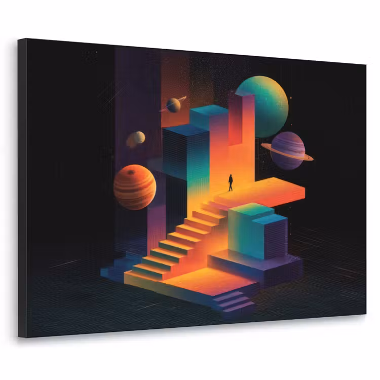 Art Frame - Abstract - Trappen - Mens - Planeten — 1