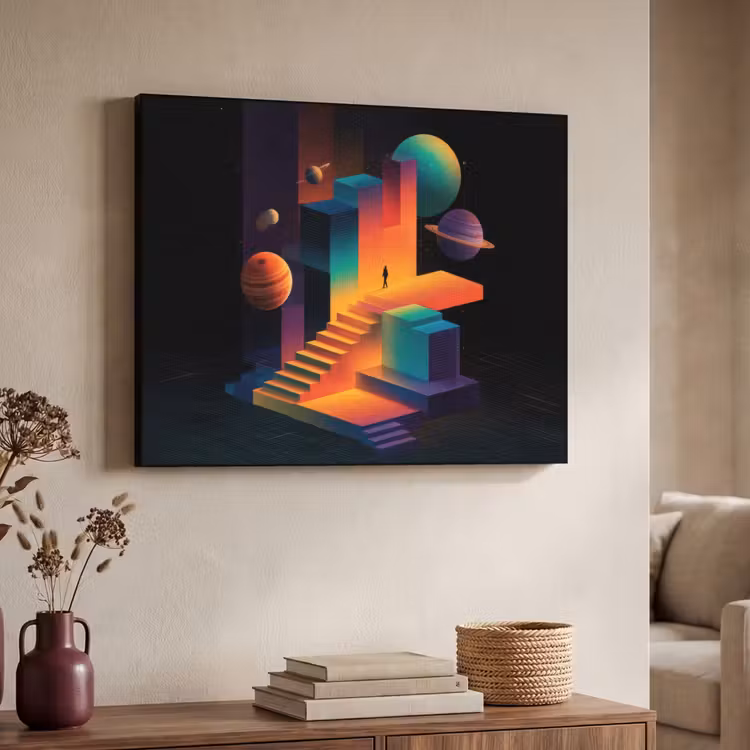 Art Frame - Abstract - Trappen - Mens - Planeten — 7