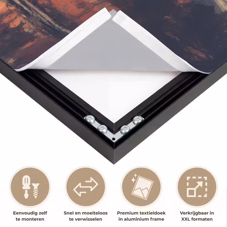 Art Frame - Bergtop - Sneeuw - Zon — 4