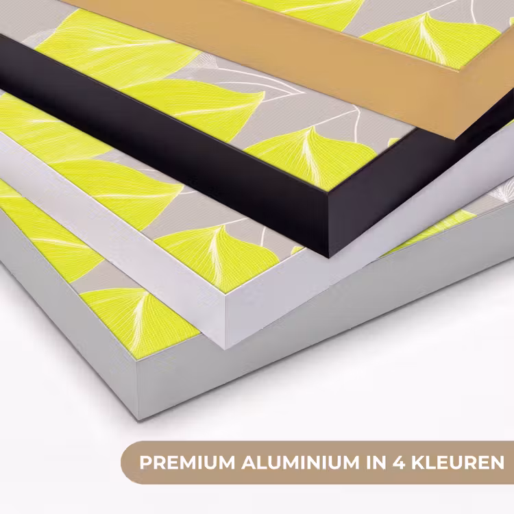 Art Frame - Bladeren - Neon - Geel - Lijnen — 2