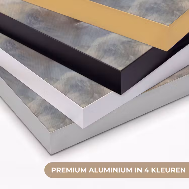 Art Frame - Abstracte Verfstreken Beige Grijs — 2