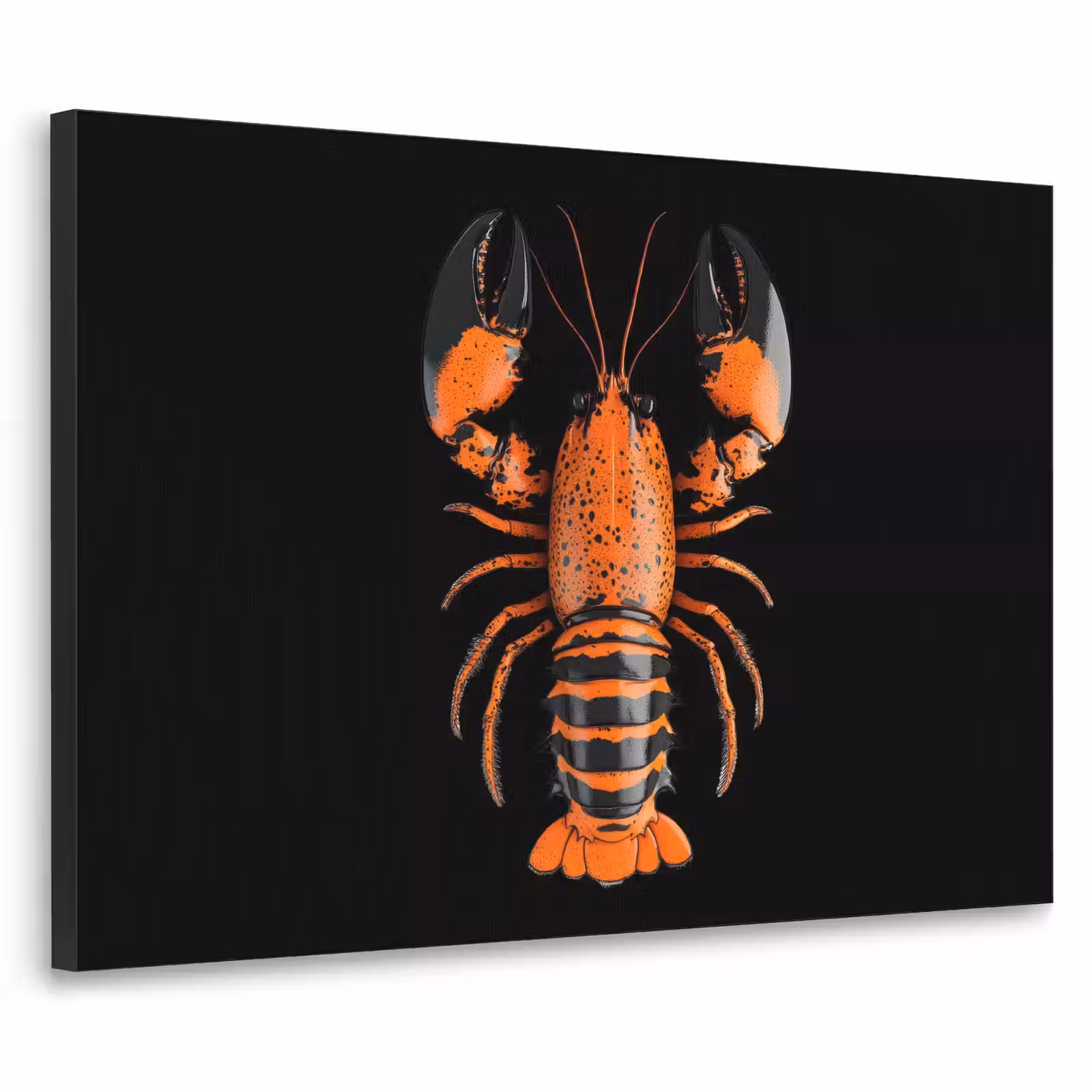 Art Frame - Kreeft - Oranje - Zwart - Modern — 1